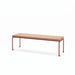 Gewerbefabrik Sitzbank Lengede Outdoor Bank Parkbank Holz Rot RAL 3001