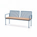 Gewerbefabrik Sitzbank Lengenfeld Outdoor Bank Parkbank Holz Blau RAL 5005