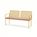 Gewerbefabrik Sitzbank Lengenfeld Outdoor Bank Parkbank Holz Gelb RAL 1028