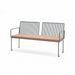 Gewerbefabrik Sitzbank Lengenfeld Outdoor Bank Parkbank Holz Grau RAL 7011