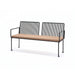 Gewerbefabrik Sitzbank Lengenfeld Outdoor Bank Parkbank Holz Schwarz RAL 9017