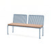 Gewerbefabrik Sitzbank Lengerich Outdoor Bank Parkbank Holz Blau RAL 5005