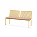 Gewerbefabrik Sitzbank Lengerich Outdoor Bank Parkbank Holz Gelb RAL 1028