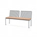 Gewerbefabrik Sitzbank Lengerich Outdoor Bank Parkbank Holz Grau RAL 7011
