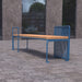 Gewerbefabrik Sitzbank Lenggries Outdoor Bank Parkbank Holz Blau RAL 5005 Park