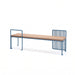 Gewerbefabrik Sitzbank Lenggries Outdoor Bank Parkbank Holz Blau RAL 5005