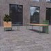 Gewerbefabrik Sitzbank Lenggries Outdoor Bank Parkbank Holz Grün RAL 6018 Stadt