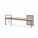 Gewerbefabrik Sitzbank Lenggries Outdoor Bank Parkbank Holz Schwarz RAL 9017