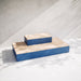 Gewerbefabrik Sitzbank Markdorf Outdoor Bank Parkbank Holz Blau RAL 5005 Park