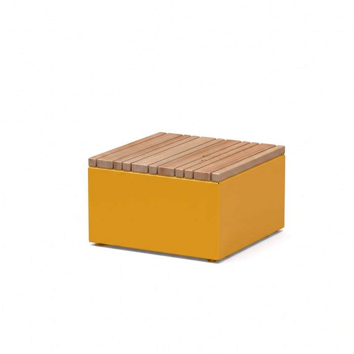 Gewerbefabrik Sitzbank Markdorf Outdoor Bank Parkbank Holz Gelb RAL 1028