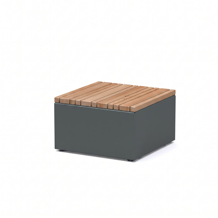 Gewerbefabrik Sitzbank Markdorf Outdoor Bank Parkbank Holz Grau RAL 7011