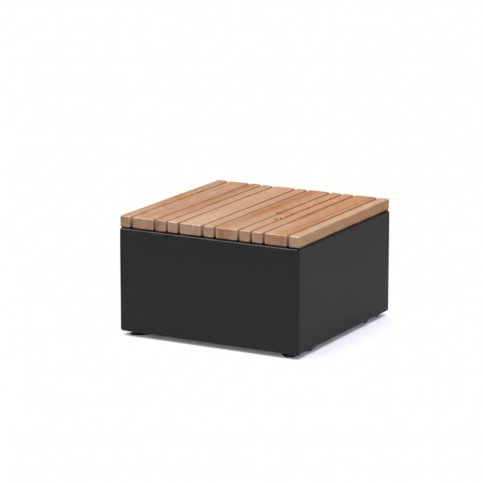 Gewerbefabrik Sitzbank Markdorf Outdoor Bank Parkbank Holz Schwarz RAL 9017