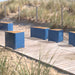 Gewerbefabrik Sitzbank Marksuhl Outdoor Bank Parkbank Holz Blau RAL 5005 Stadt