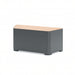 Gewerbefabrik Sitzbank Marksuhl Outdoor Bank Parkbank Holz Grau RAL 7011