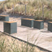 Gewerbefabrik Sitzbank Marksuhl Outdoor Bank Parkbank Holz Grau RAL 7011 Stadt