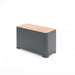 Gewerbefabrik Sitzbank Marktbreit Outdoor Bank Parkbank Holz Grau RAL 7011