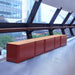 Gewerbefabrik Sitzbank Marktbreit Outdoor Bank Parkbank Holz Rot RAL 3001 Park