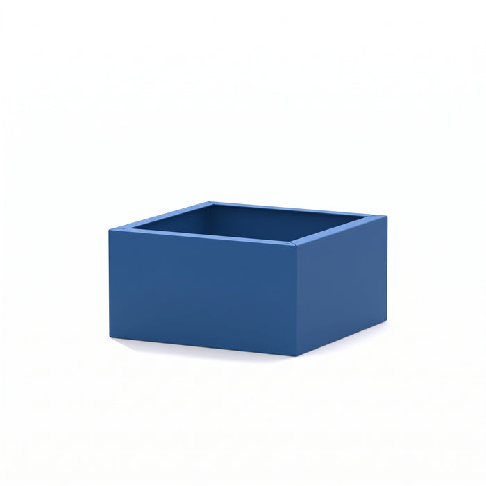 Gewerbefabrik Sitzbank Marktl Outdoor Bank Parkbank Stahl Blau RAL 5005
