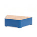 Gewerbefabrik Sitzbank Marktsteft Outdoor Bank Parkbank Holz Blau RAL 5005
