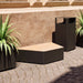 Gewerbefabrik Sitzbank Marktsteft Outdoor Bank Parkbank Holz Schwarz RAL 9017 Park