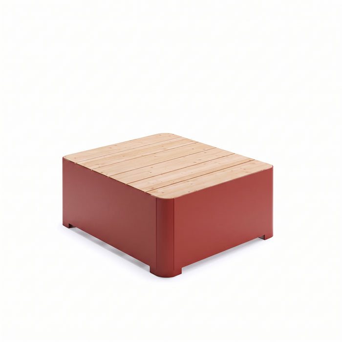 Gewerbefabrik Sitzbank Marktzeuln Outdoor Bank Parkbank Holz Rot RAL 3001