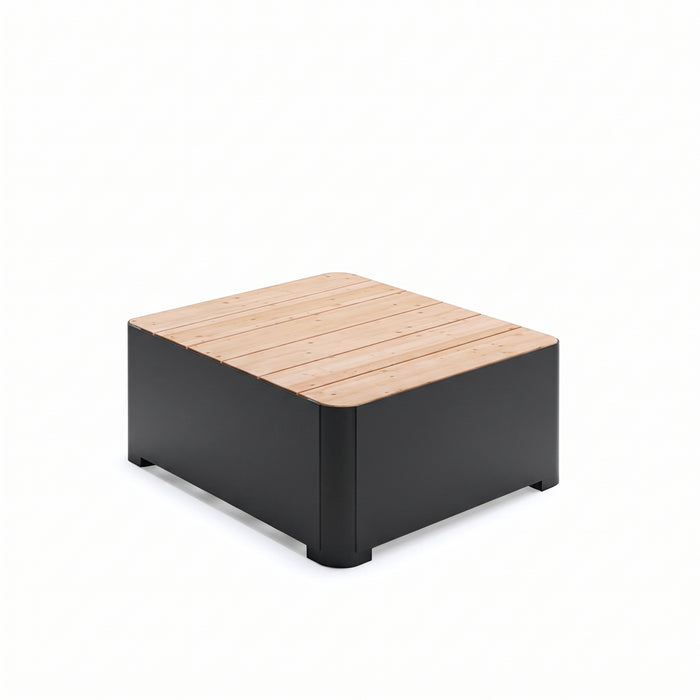 Gewerbefabrik Sitzbank Marktzeuln Outdoor Bank Parkbank Holz Schwarz RAL 9017