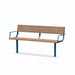 Gewerbefabrik Sitzbank Neubeuern Outdoor Bank Parkbank Blau RAL 5005