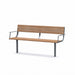 Gewerbefabrik Sitzbank Neubeuern Outdoor Bank Parkbank Grau RAL 7011