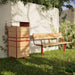 Gewerbefabrik Sitzbank Neubeuern Outdoor Bank Parkbank Rot RAL 3001 Park