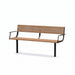 Gewerbefabrik Sitzbank Neubeuern Outdoor Bank Parkbank Schwarz RAL 9017