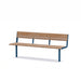 Gewerbefabrik Sitzbank Neubiberg Outdoor Bank Parkbank Blau RAL 5005