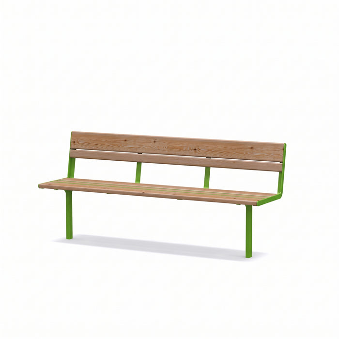Gewerbefabrik Sitzbank Neubiberg Outdoor Bank Parkbank Grün RAL 6018