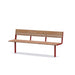 Gewerbefabrik Sitzbank Neubiberg Outdoor Bank Parkbank Rot RAL 3001
