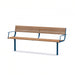 Gewerbefabrik Sitzbank Neubrunn Outdoor Bank Parkbank Blau RAL 5005