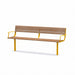 Gewerbefabrik Sitzbank Neubrunn Outdoor Bank Parkbank Gelb RAL 1028