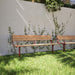 Gewerbefabrik Sitzbank Neubrunn Outdoor Bank Parkbank Rot RAL 3001 Park