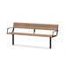 Gewerbefabrik Sitzbank Neubrunn Outdoor Bank Parkbank Schwarz RAL 9017
