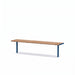 Gewerbefabrik Sitzbank Neubukow Outdoor Bank Parkbank Blau RAL 5005