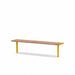 Gewerbefabrik Sitzbank Neubukow Outdoor Bank Parkbank Gelb RAL 1028