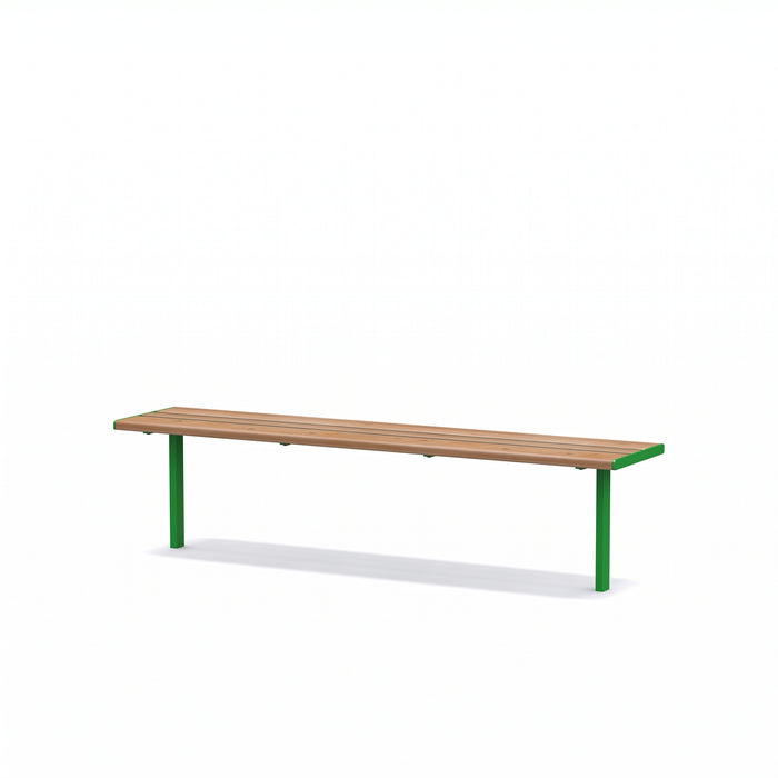 Gewerbefabrik Sitzbank Neubukow Outdoor Bank Parkbank Grün RAL 6018
