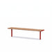 Gewerbefabrik Sitzbank Neubukow Outdoor Bank Parkbank Rot RAL 3001