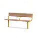 Gewerbefabrik Sitzbank Neubulach Outdoor Bank Parkbank Gelb RAL 1028