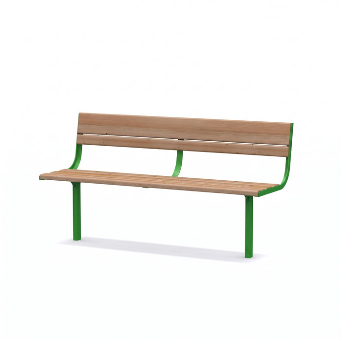 Gewerbefabrik Sitzbank Neubulach Outdoor Bank Parkbank Grün RAL 6018