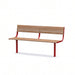 Gewerbefabrik Sitzbank Neubulach Outdoor Bank Parkbank Rot RAL 3001