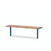 Gewerbefabrik Sitzbank Neuburg Outdoor Bank Parkbank Blau RAL 5005