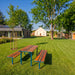 Gewerbefabrik Sitzbank Neuburg Outdoor Bank Parkbank Blau RAL 5005 Stadt