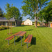 Gewerbefabrik Sitzbank Neuburg Outdoor Bank Parkbank Grau RAL 7011 Stadt