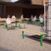 Gewerbefabrik Sitzbank Neuburg Outdoor Bank Parkbank Grün RAL 6018 Park