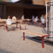 Gewerbefabrik Sitzbank Neuburg Outdoor Bank Parkbank Rot RAL 3001 Park