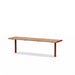 Gewerbefabrik Sitzbank Neuburg Outdoor Bank Parkbank Rot RAL 3001